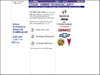 Web site www.98over.com, Wood Chevy-Pontiac-Olds-Buick