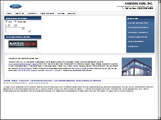 Web site www.andrewsfordinc.com, Andrews Ford Inc
