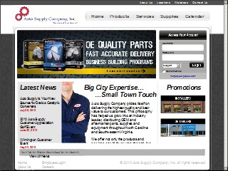 Web site www.ascodc.com, Auto Supply Co
