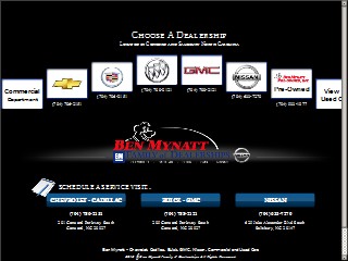 Web site www.benmynatt.com, Ben Mynatt Pontiac Buick GMC