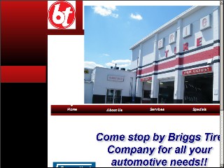 Web site www.briggstire.com, Black's Tire & Auto Service