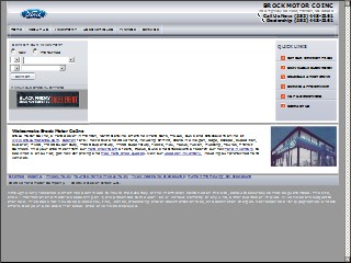 Web site www.brockmotorco.com, Ford of Jones County