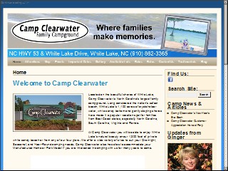 Web site www.campclearwater.com, Clark Brothers Inc