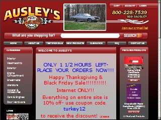 Web site www.chevelle.com, Ausley's Chevelle Parts Inc.