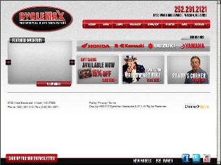 Web site www.cyclemax.biz, Cyclemax