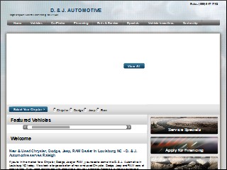 Web site www.dandjautomotive.com, D & J Automotive Inc