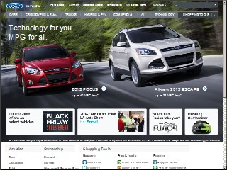 Web site www.ford.com, Frank Fisher Ford