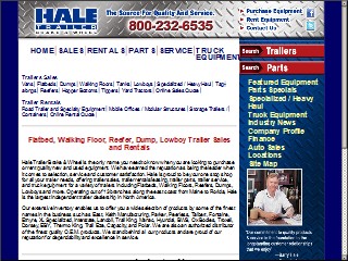 Web site www.haletrailer.com, Hale Trailer Brake & Wheel, Inc.