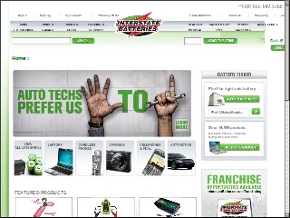 Web site https://www.interstatebatteries.com, Interstate Batteries