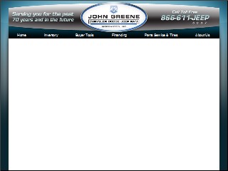 Web site www.johngreenechrysler.com, Team Chrysler Dodge Jeep Ram of Morganton