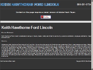 Web site www.keithhawthorneford.com, Keith Hawthorne Ford of Belmont