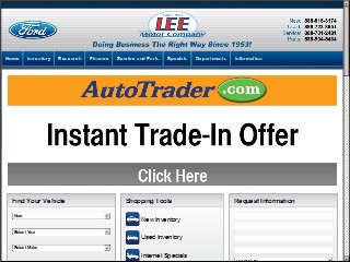 Web site www.leemotor.com, Lee Motor Co Inc