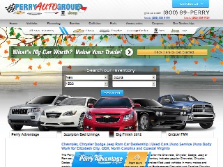 Web site www.perryautogroup.com, Performance Chevrolet
