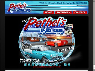 Web site www.pethelsusedcars.com, Pethel Used Cars