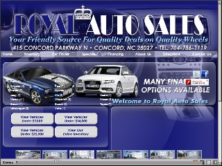 Web site http://www.royalautosales.com, Royal Auto Sales