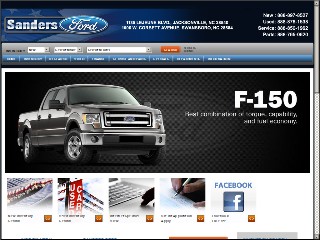 Web site www.sandersford.com, Sanders Ford Inc