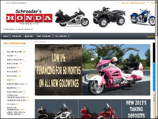 Web site www.schroaders.com, Schroader's Honda Powersports