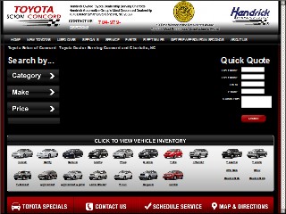 Web site www.toyotaofconcord.com, Toyota Of Concord