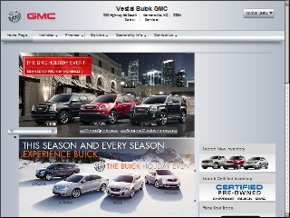 Web site www.vestalcars.com, Vestal Buick GMC